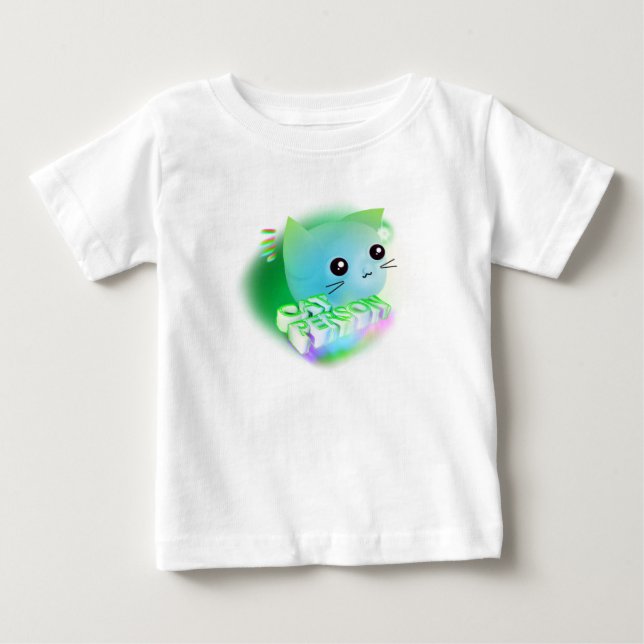 T-shirt Pour Bébé Kawaii Cartoon Kitten (Devant)
