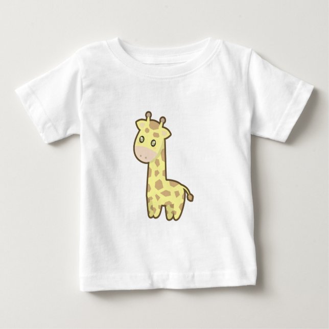 T-shirt Pour Bébé Kawaii Giraffe (Devant)