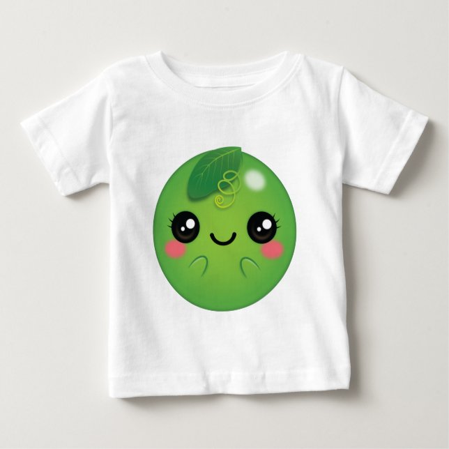 T-shirt Pour Bébé Kawaii Pea (Devant)