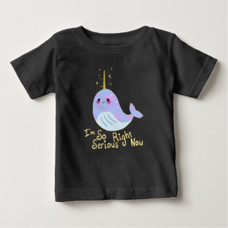 T-shirt Pour Bébé Kawaii Serious Narwhal