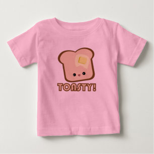 T-shirt Pour Bébé Kawaii Toasty ! Plante grimpante de pain grillé
