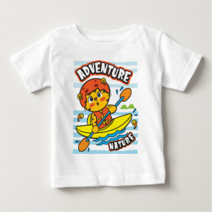 T-shirt Pour Bébé Kayak de tigre