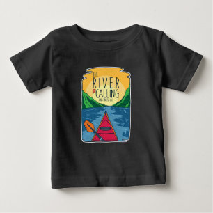 T-shirt Pour Bébé Kayak - River Appelle Et Je Dois Y Aller