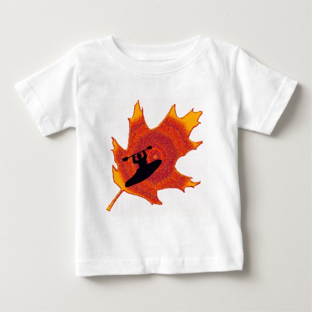 T-shirt Pour Bébé Kayak tous les chênes (Devant)