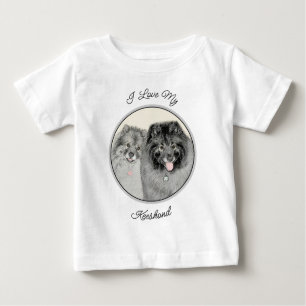T-shirt Pour Bébé Keeshond Graphics Keeshond Maman et son