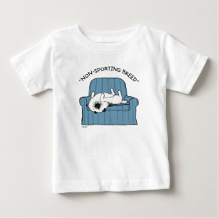 T-shirt Pour Bébé Keeshond "Race non sportive"