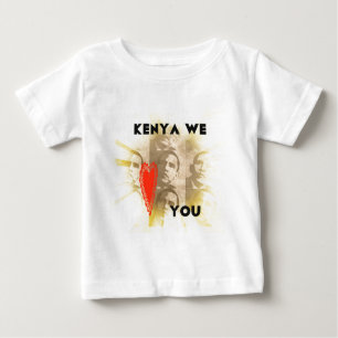 T-shirt Pour Bébé Kenya Nous Vous Aimons