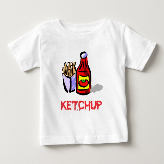 T-shirt Pour Bébé ketchup (Devant)