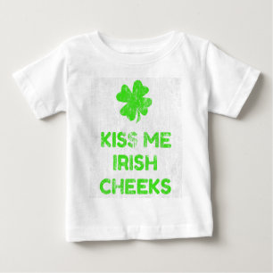T-shirt Pour Bébé Kiss Me Irish Cheeks DS