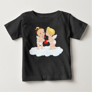 T-shirt Pour Bébé Kissing Cupids Saint Valentin