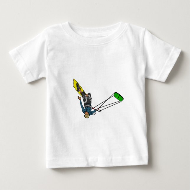 T-shirt Pour Bébé kitesurfer (Devant)