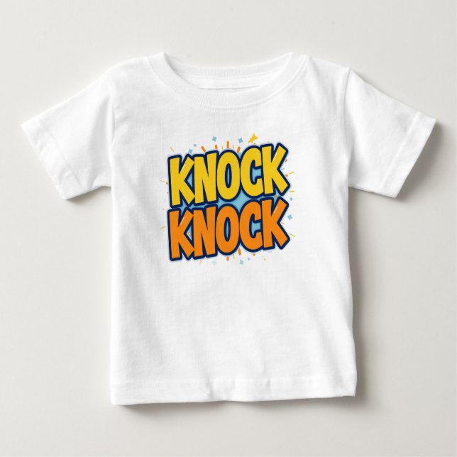 T-shirt Pour Bébé Knock knock  (Devant)