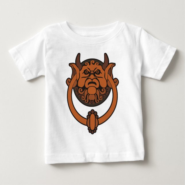 T-shirt Pour Bébé Knocker de porte de Goblin (Devant)