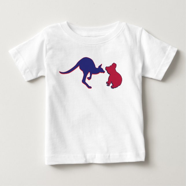 T-shirt Pour Bébé Koala Bear et Kangaroo (Devant)