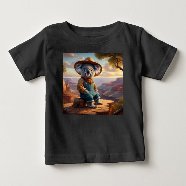 T-shirt Pour Bébé Koala Grand Canyon (Devant)