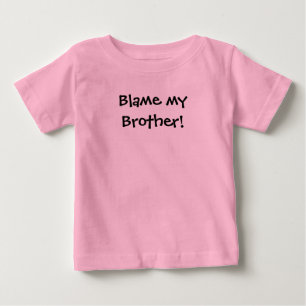 T-shirt Pour Bébé KRW Blâmez mon frère !