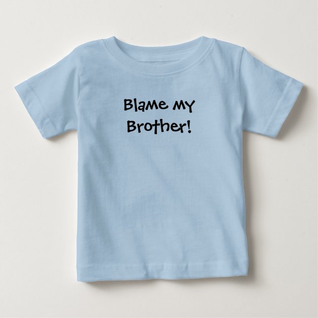 T-shirt Pour Bébé KRW Blâmez mon frère ! (Devant)