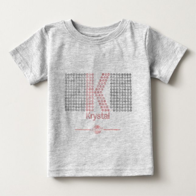 T-shirt Pour Bébé Krystal grand K (Devant)