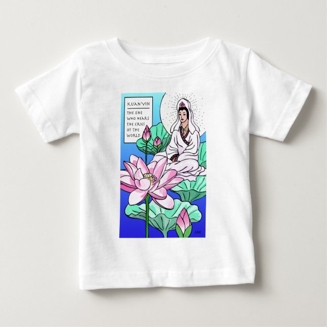 T-shirt Pour Bébé Kuan Yin, Quan Yin, Entend Vos Crimes (Devant)
