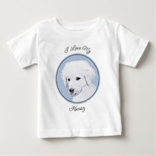 T-shirt Pour Bébé Kuvasz Peinture - Cute Original Chien Art