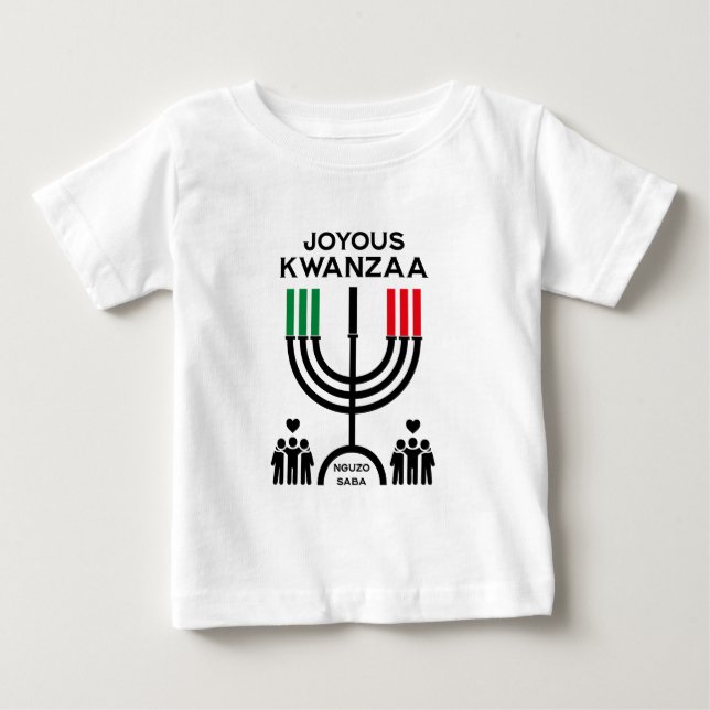 T-shirt Pour Bébé Kwanzaa joyeux (Devant)