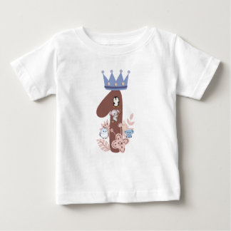 T-shirt Pour Bébé La 1ère chemise anniversaire du Little King"