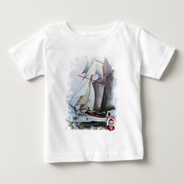T-shirt Pour Bébé La Belle Poule (Devant)
