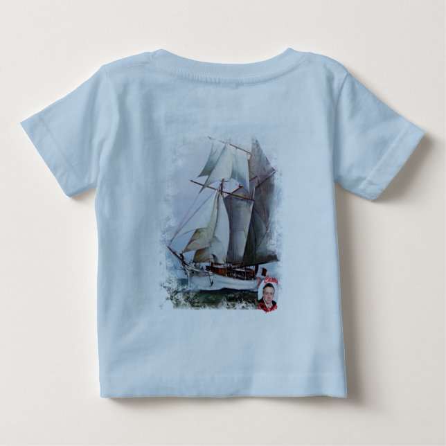 T-shirt Pour Bébé La Belle Poule (Dos)