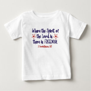 T-shirt Pour Bébé La Bible chrétienne patriotique contre la liberté