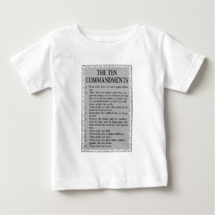 T-shirt Pour Bébé La Bible des dix commandements