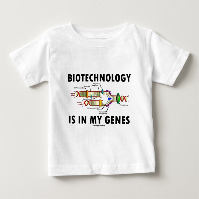 T-shirt Pour Bébé La biotechnologie est dans mes gènes (la (Devant)