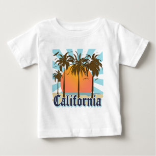 T-shirt Pour Bébé La Californie échoue le coucher du soleil