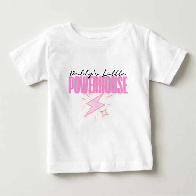 T-shirt Pour Bébé La Centrale Électrique de Papa (Devant)