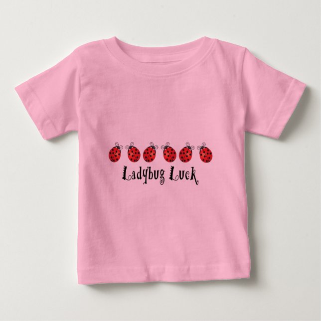 T-shirt Pour Bébé La chance de Ladybug (Devant)