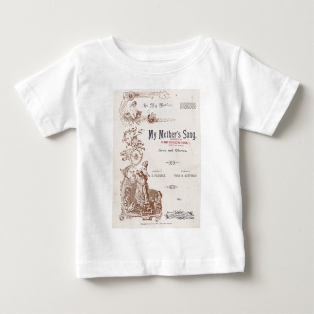 T-shirt Pour Bébé La chanson de ma mère (Devant)
