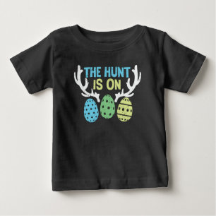 T-shirt Pour Bébé La Chasse Est Le Jour De Pâques