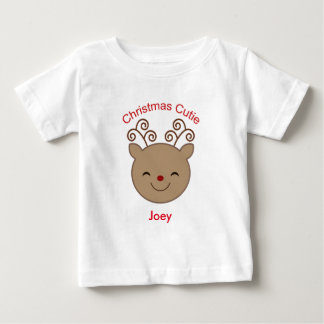 T-shirt Pour Bébé La chemise de renne de bébé de Cutie de Noël