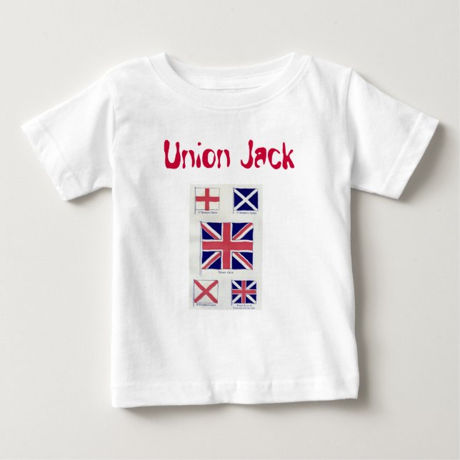 T-shirt Pour Bébé La chemise d'Union Jack (Devant)