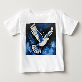 T-shirt Pour Bébé La colombe acrylique de la paix : un symbole de l'
