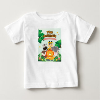 T-shirt Pour Bébé La conception d'animaux romantiques pour enfants