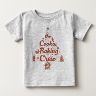 T-shirt Pour Bébé La conception de l'arbre de Noël de l'équipe de fa