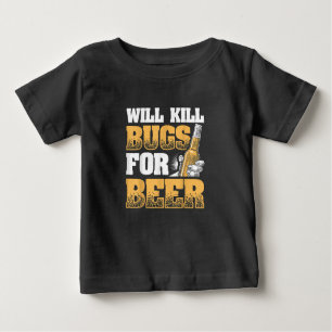 T-shirt Pour Bébé La Conception De L'Exterminateur Amusant Tuer Les