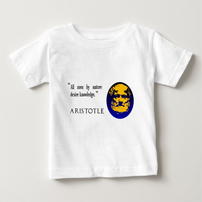 T-shirt Pour Bébé La connaissance d'Aristote (Devant)