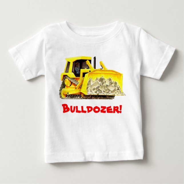 T-shirt Pour Bébé La construction faite sur commande de l'enfant (Devant)