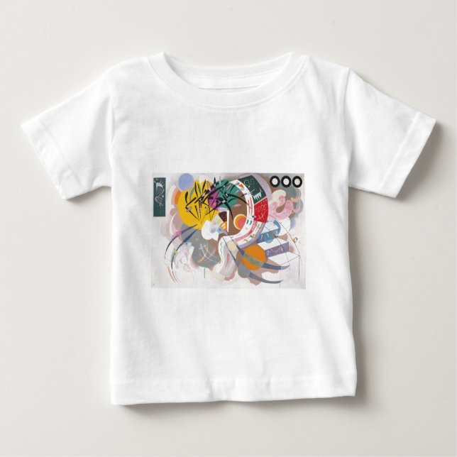 T-shirt Pour Bébé La courbe dominante de Kandinsky Abstraite (Devant)