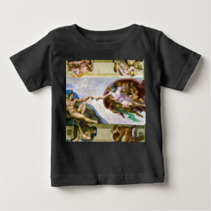 T-shirt Pour Bébé La création d'Adam par Michel-Ange