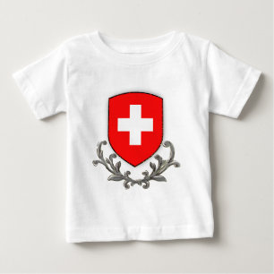 T-shirt Pour Bébé La crête suisse badine la douille d'atterrisseur