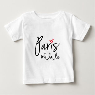 T-shirt Pour Bébé La de La de Paris oh