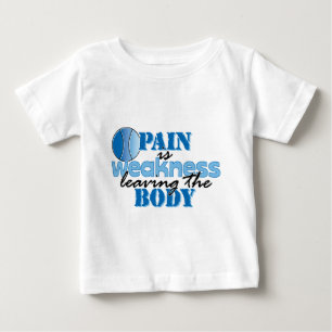T-shirt Pour Bébé La douleur est faiblesse partant du corps - tennis