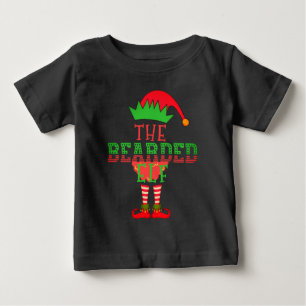 T-shirt Pour Bébé La Famille d'Elfe Barbu assortie de Pyjama de Noël